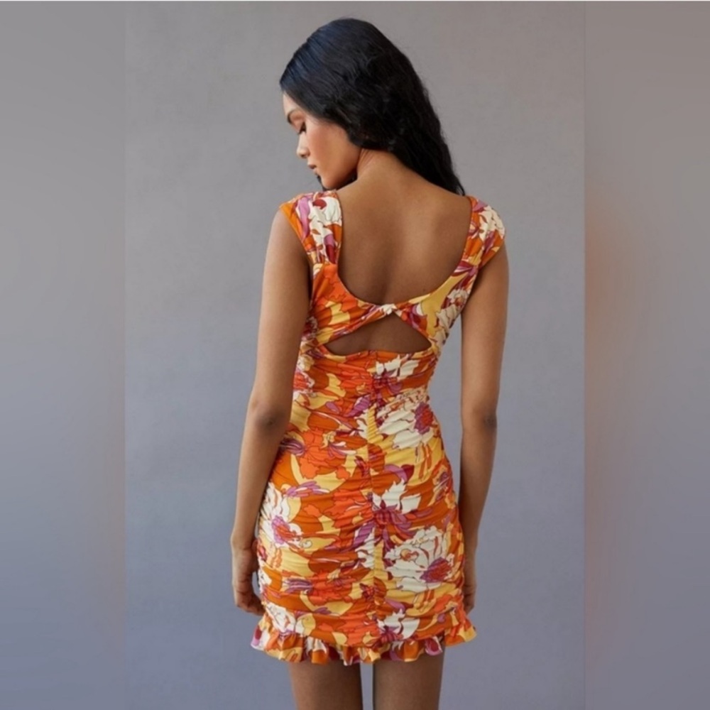 New with Tags: Urban Outfitters Floral Orange and Yellow Women's Dress